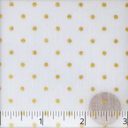 Gold "Spot'd" Muslin - $18.00 yd. - Burnley & Trowbridge Co.