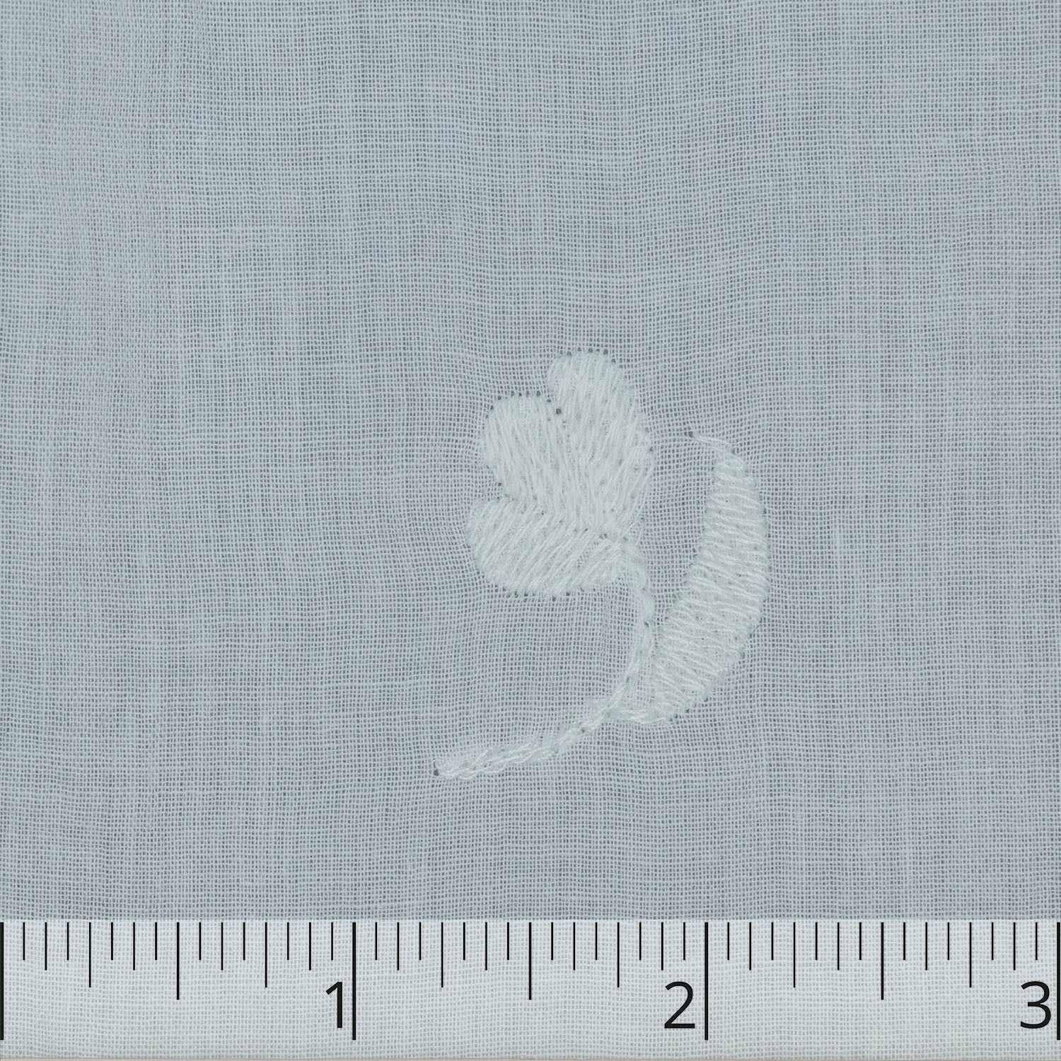 White Flowered & Sprigged Cotton Muslin  - $25.00 yd. - Burnley & Trowbridge Co.