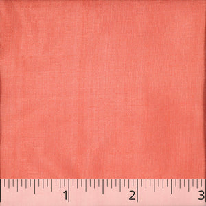 Salmon & White Silk Lutestring- 20.00 yd. - Burnley & Trowbridge Co.