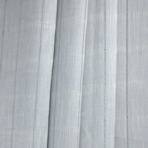 Smoke Grey Crossbar Pulled Thread Linen - drape - $14.00 yd. - Burnley & Trowbridge Co.