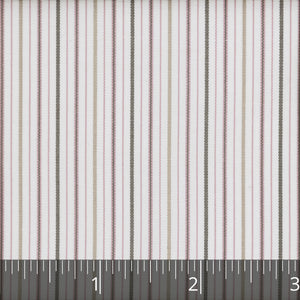 Soft Rose, Grey, & Ivory Striped Cotton & Silk - $17.00 yd. - Burnley & Trowbridge Co.