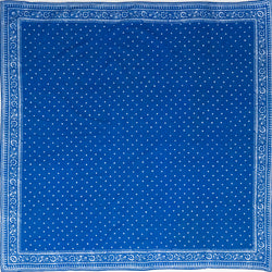 Blue Spotted Handkerchief with Border - Burnley & Trowbridge Co.